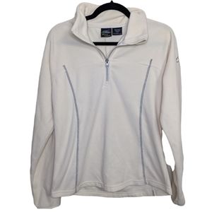Polar Premium Collection Vail Colorado Cream Fleece Half-Zip Hoodie Size L ❄️